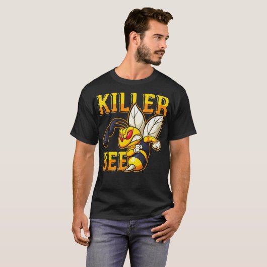 Awesome Killer Bee Hornet Yellowjacket Honeybee Lo T-shirt (Voorkant volledig)