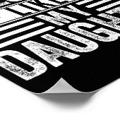 Awesome Like My Daughter Fathers Day Men Funny Say Poster (Hoek)