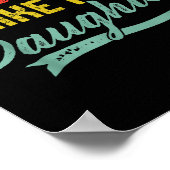 Awesome Like My Daughter For Dad Men Funny Fathers Poster (Hoek)