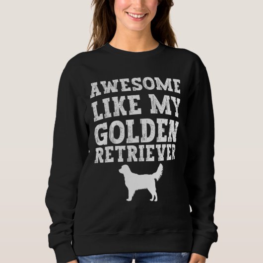 Awesome like my Golden Retriever Trui (Voorkant)