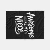 Awesome Like My Niece  Fleece Deken (Voorkant (Horizontaal))