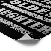 Awesome Like My Oldest Daughter Men Funny For Dad Poster (Hoek)