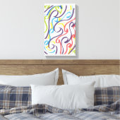 Awesome Maori style ribbon art Canvas Afdruk (Insitu (Slaapkamer))