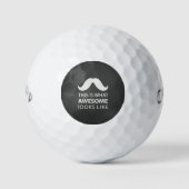 Awesome Mustache Golfballen (Voorkant)