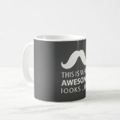 Awesome Mustache Koffiemok (Voorkant links)