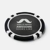 Awesome Mustache Poker Chips (Enkel)