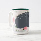 Awesome Possum Oppossum Rose Floral Coffee Mug (Devant gauche)