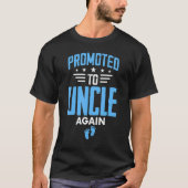 Awesome Promoted To Uncle Again Pregnancy Announce T-shirt (Voorkant)