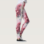 Awesome Rose Chrysanthemum Fleurs Leggings (Droite)