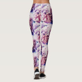 Awesome Rose Chrysanthemum Fleurs Leggings (Dos)