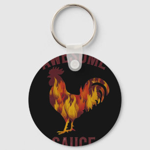 Awesome Sauce Haan Kippen Saus Mannen Vrouwen Huis Sleutelhanger