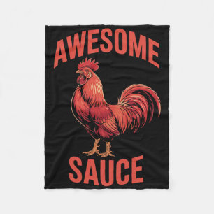 Awesome Sauce Haan T-shirt Grappige Kip Humor Vi Fleece Deken
