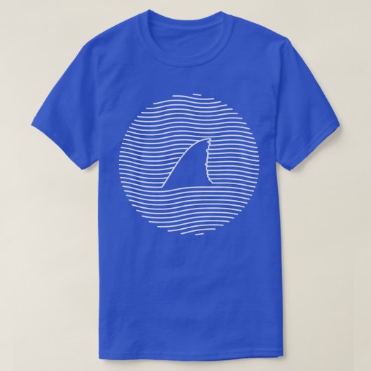 Awesome Shark Fin Line Art Shark Lover Pullover (Design devant)