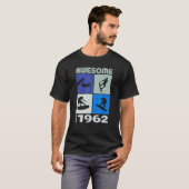 Awesome since 1962 Wakeboard lifestyle T-shirt (Voorkant volledig)