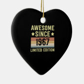 Awesome Since 1967 Keramisch Ornament (Rechts)