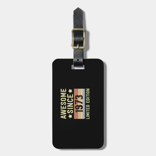 Awesome Since 1973 Bagagelabel (Voorkant verticaal)