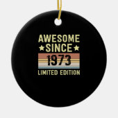 Awesome Since 1973 Keramisch Ornament (Voorkant)