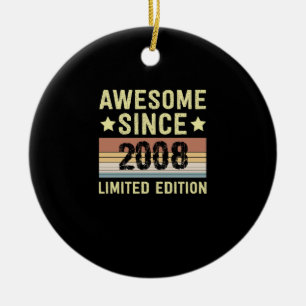 Awesome Since 2008 Keramisch Ornament