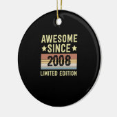 Awesome Since 2008 Keramisch Ornament (Links)