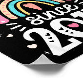 Awesome Since 2017 8th Birthday Rainbow Born In 20 Poster (Hoek)