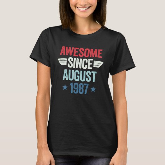 Awesome Since August 1987 1 T-shirt (Voorkant)