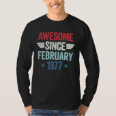 Awesome Since February 1977 T-shirt (Voorkant)