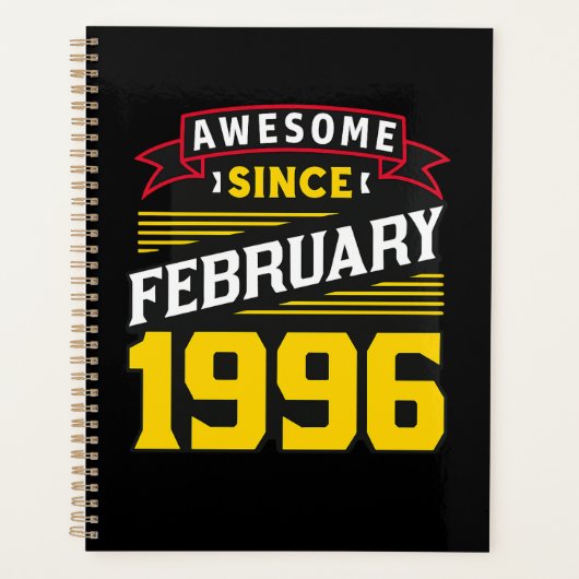 Awesome Since February 1996 Planner (Voorkant)