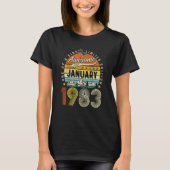 Awesome Since January 1983 40 Years Old T-shirt (Voorkant)