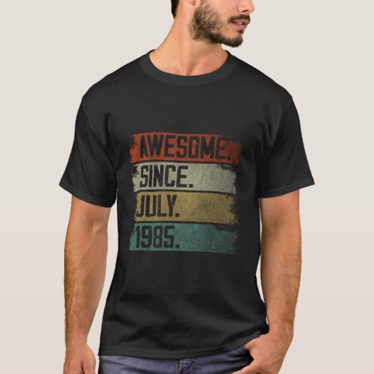 Awesome Since July 1985 38Th 38 T-shirt (Voorkant)