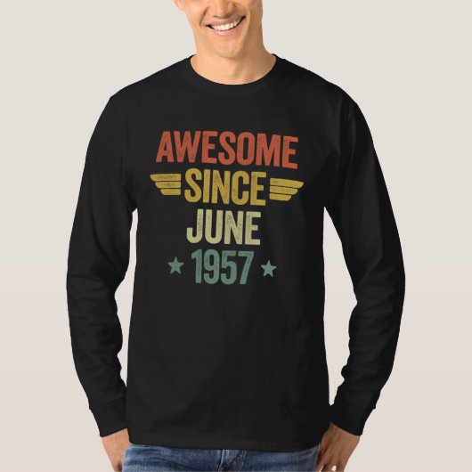 Awesome Since June 1957 T-shirt (Voorkant)