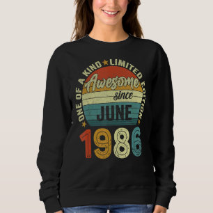 Awesome Since June 1986 36 Years Old 36th Birthday Trui