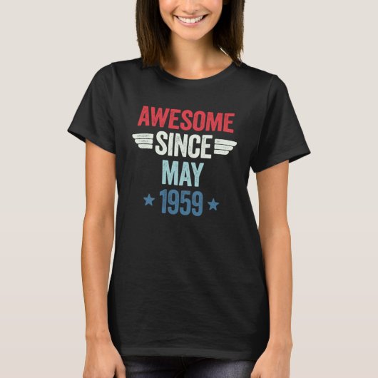 Awesome Since May 1959 2 T-shirt (Voorkant)