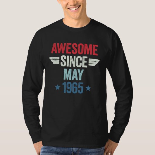 Awesome Since May 1965 2 T-shirt (Voorkant)