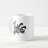 Awesome Skateboard Graffiti Selfie Street Art Mug (Devant gauche)