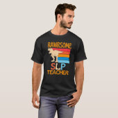 Awesome Slp Teacher Dinosaur T-shirt (Voorkant volledig)