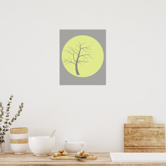 Awesome Sunny Tree A3 Poster (Cuisine)