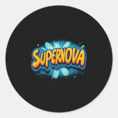 Awesome Supernova Costume For Boys And Girls Ronde Sticker (Voorkant)