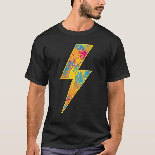 Awesome TROPICAL BLAST Lightning Bolt T-shirt (Voorkant)