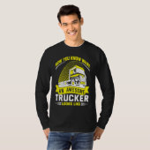 Awesome Trucker  Truck Driver T-shirt (Voorkant volledig)