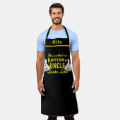 Awesome Uncle Apron - Custom Name Personalized Schort (Gedragen)