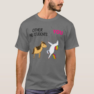 Awesome Unicorn Gift For PHD Student 1 T-shirt