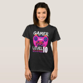 Awesome Video Games Controller Level 10 Unlocked G T-shirt (Voorkant volledig)