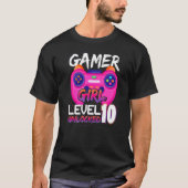 Awesome Video Games Controller Level 10 Unlocked G T-shirt (Voorkant)