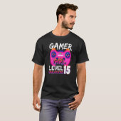 Awesome Video Games Controller Level 15 Unlocked G T-shirt (Voorkant volledig)