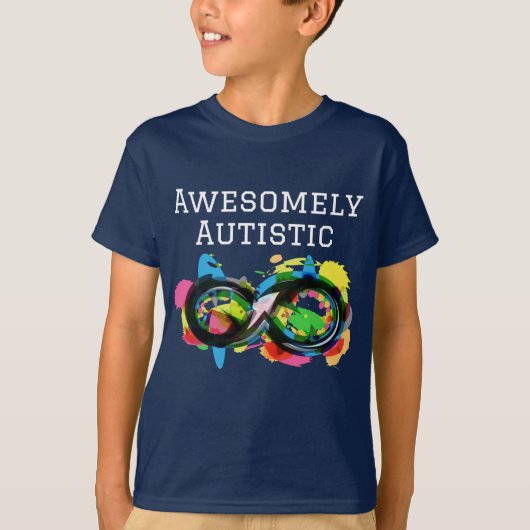 Awesomely Autistic T-shirt (Voorkant)