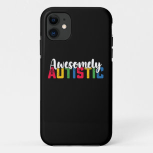 Awesomely Autistische Autisme Jonge Meisje Familie iPhone 11 Hoesje