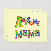 awesomemama.png briefkaart (Voorkant / Achterkant)