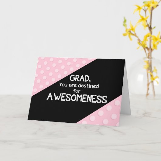 Awesomeness Afstuderen Gefeliciteerd Kaart (Gele Bloem)