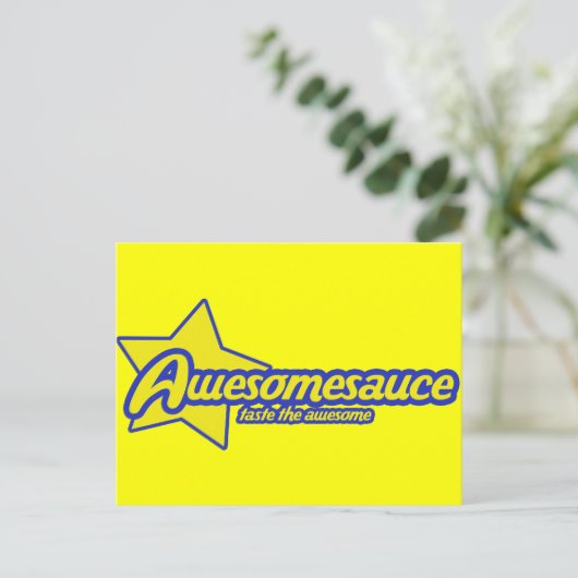 Awesomesauce Briefkaart (Staand voorkant)