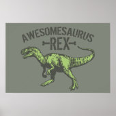 Awesomesaurus Rex Poster (Voorkant)